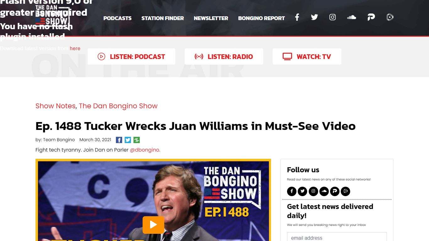 Ep. 1488 Tucker Wrecks Juan Williams in Must-See Video